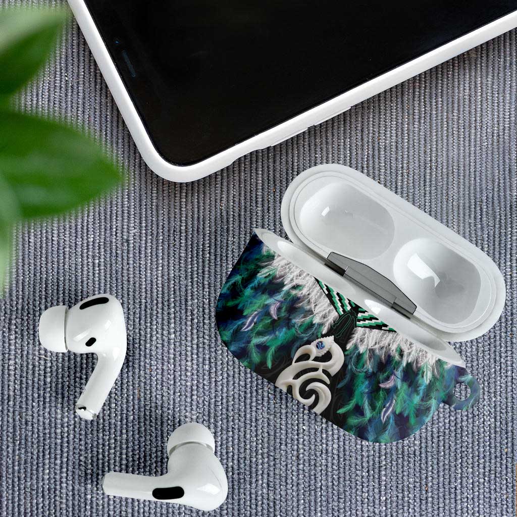 Aotearoa Korowai Motif AirPods Case Hei Manaia Poutama Maori Pattern - Polynesian Pride