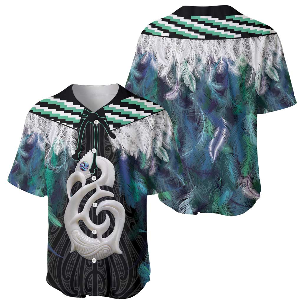 Aotearoa Korowai Motif Baseball Jersey Hei Manaia Poutama Maori Pattern