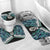 Aotearoa Korowai Motif Bathroom Set Hei Manaia Poutama Maori Pattern - Polynesian Pride
