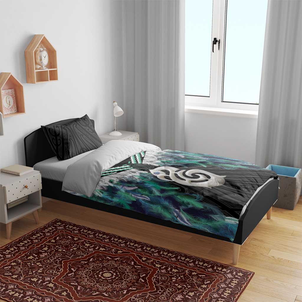 Aotearoa Korowai Motif Bedding Set Hei Manaia Poutama Maori Pattern