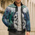Aotearoa Korowai Motif Bomber Puffer Jacket Hei Manaia Poutama Maori Pattern - Polynesian Pride