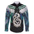 Aotearoa Korowai Motif Family Matching Summer Maxi Dress and Hawaiian Shirt Hei Manaia Poutama Maori Pattern