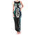 Aotearoa Korowai Motif Family Matching Tank Maxi Dress and Hawaiian Shirt Hei Manaia Poutama Maori Pattern