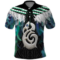 Aotearoa Korowai Motif Polo Shirt Hei Manaia Poutama Maori Pattern