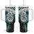 Aotearoa Korowai Motif Tumbler With Handle Hei Manaia Poutama Maori Pattern