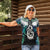 Aotearoa Korowai Motif Women Polo Shirt Hei Manaia Poutama Maori Pattern