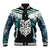 Aotearoa Korowai Motif Baseball Jacket Maori Wheku Poutama