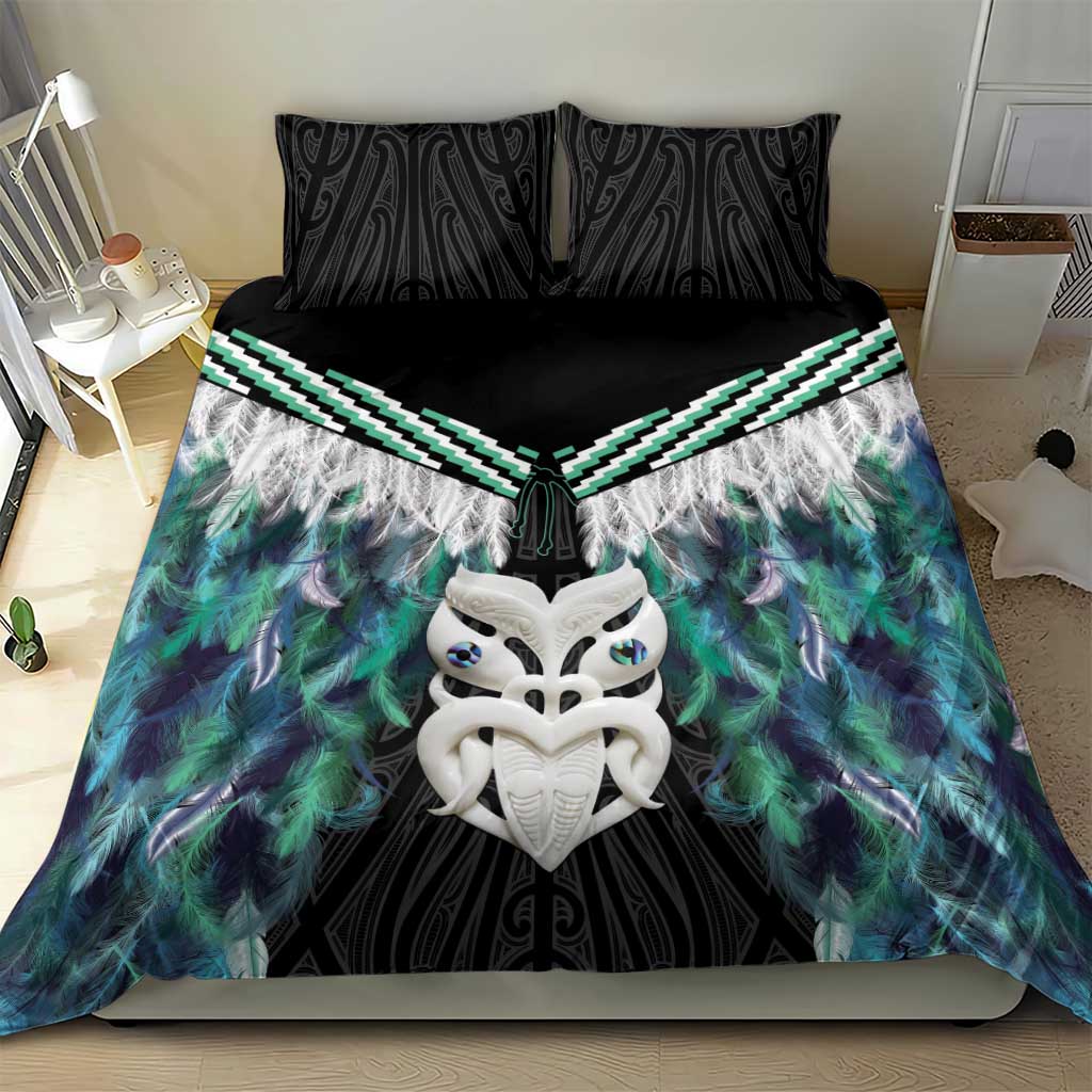 Aotearoa Korowai Motif Bedding Set Maori Wheku Poutama