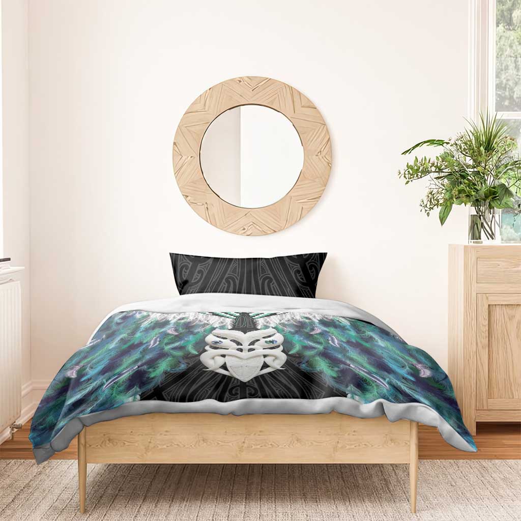 Aotearoa Korowai Motif Bedding Set Maori Wheku Poutama