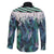 Aotearoa Korowai Motif Family Matching Summer Maxi Dress and Hawaiian Shirt Maori Wheku Poutama