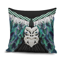 Aotearoa Korowai Motif Pillow Cover Maori Wheku Poutama - Polynesian Pride