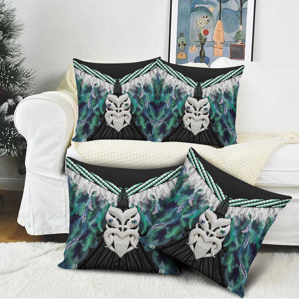 Aotearoa Korowai Motif Pillow Cover Maori Wheku Poutama - Polynesian Pride