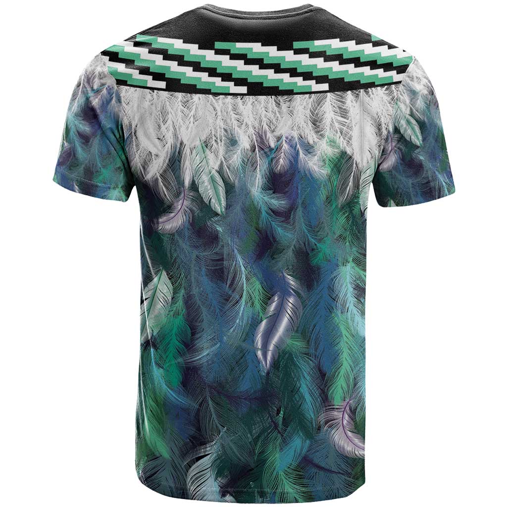 Aotearoa Korowai Motif T Shirt Maori Wheku Poutama