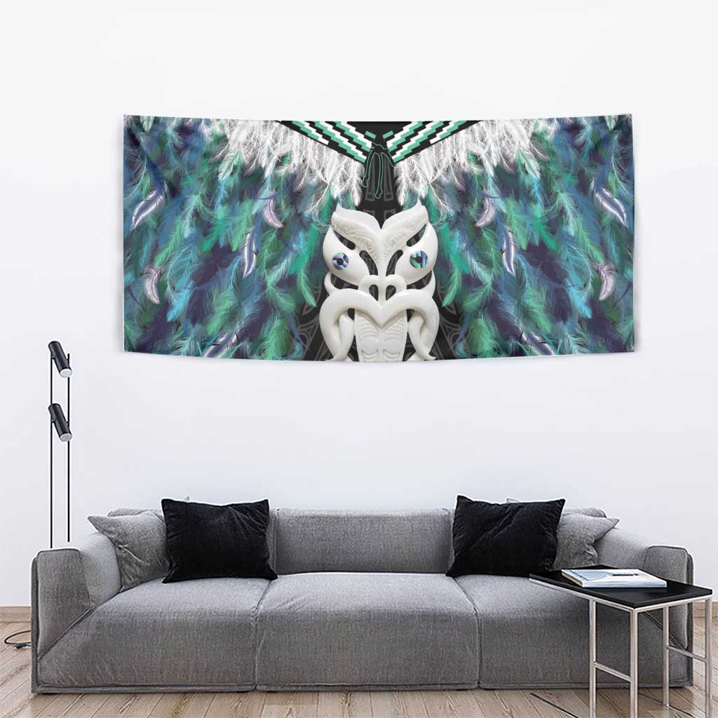 Aotearoa Korowai Motif Tapestry Maori Wheku Poutama
