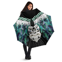 Aotearoa Korowai Motif Umbrella Maori Wheku Poutama - Polynesian Pride
