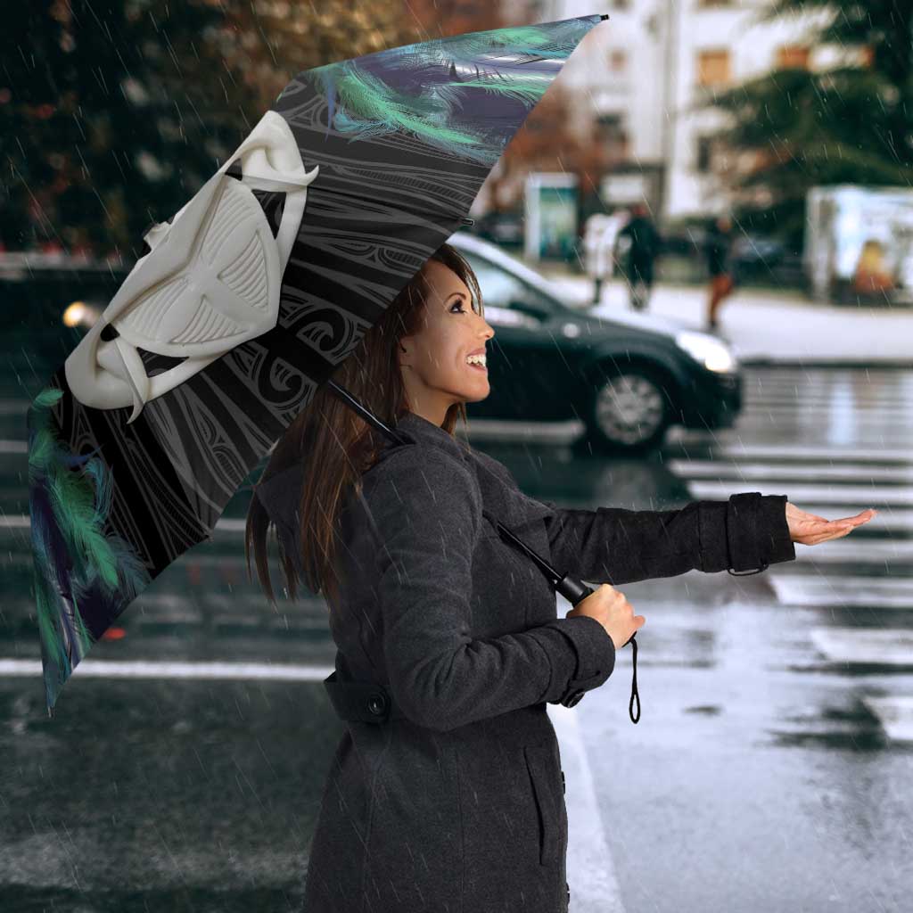 Aotearoa Korowai Motif Umbrella Maori Wheku Poutama - Polynesian Pride