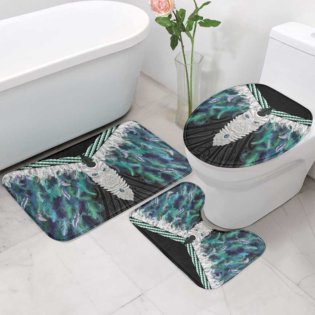 Aotearoa Korowai Motif Bathroom Set Maori Tane Poutama - Polynesian Pride