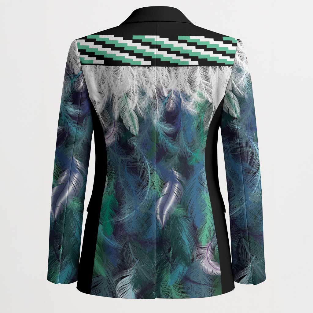 Aotearoa Korowai Motif Blazer Maori Tane Poutama - Polynesian Pride