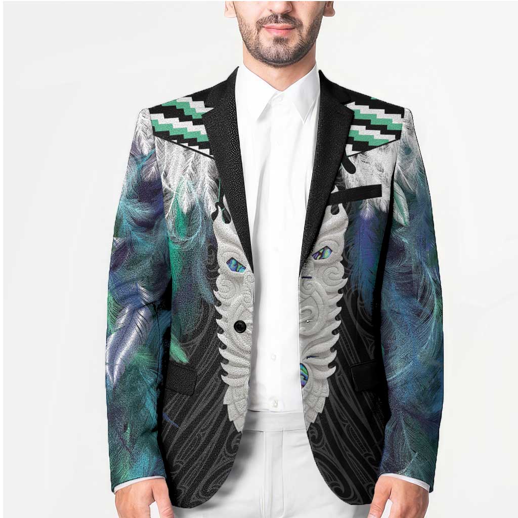 Aotearoa Korowai Motif Blazer Maori Tane Poutama - Polynesian Pride