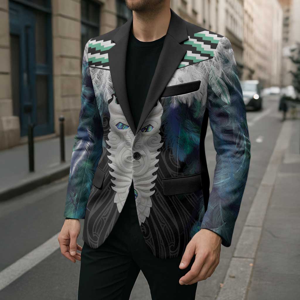 Aotearoa Korowai Motif Blazer Maori Tane Poutama - Polynesian Pride
