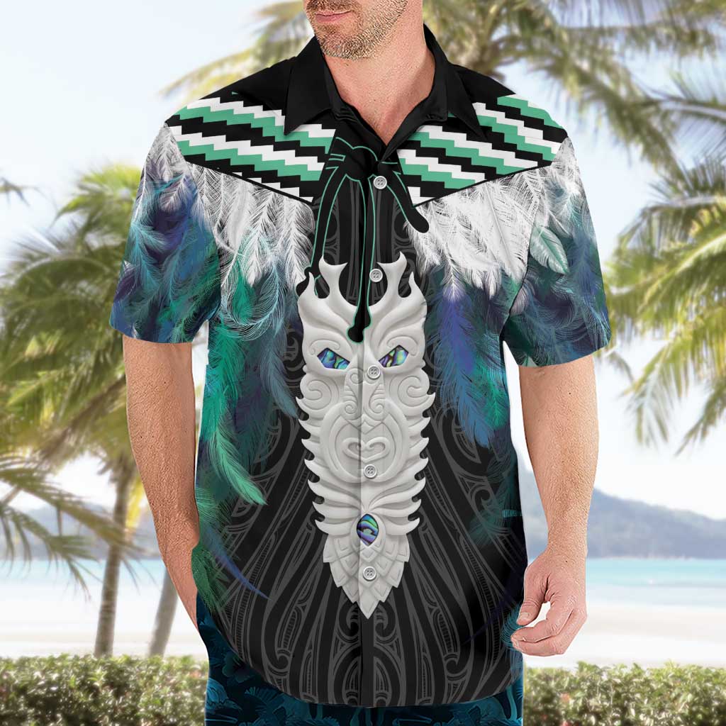 Aotearoa Korowai Motif Hawaiian Shirt Maori Tane Poutama