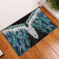 Aotearoa Korowai Motif Rubber Doormat Maori Tane Poutama