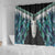 Aotearoa Korowai Motif Shower Curtain Maori Tane Poutama