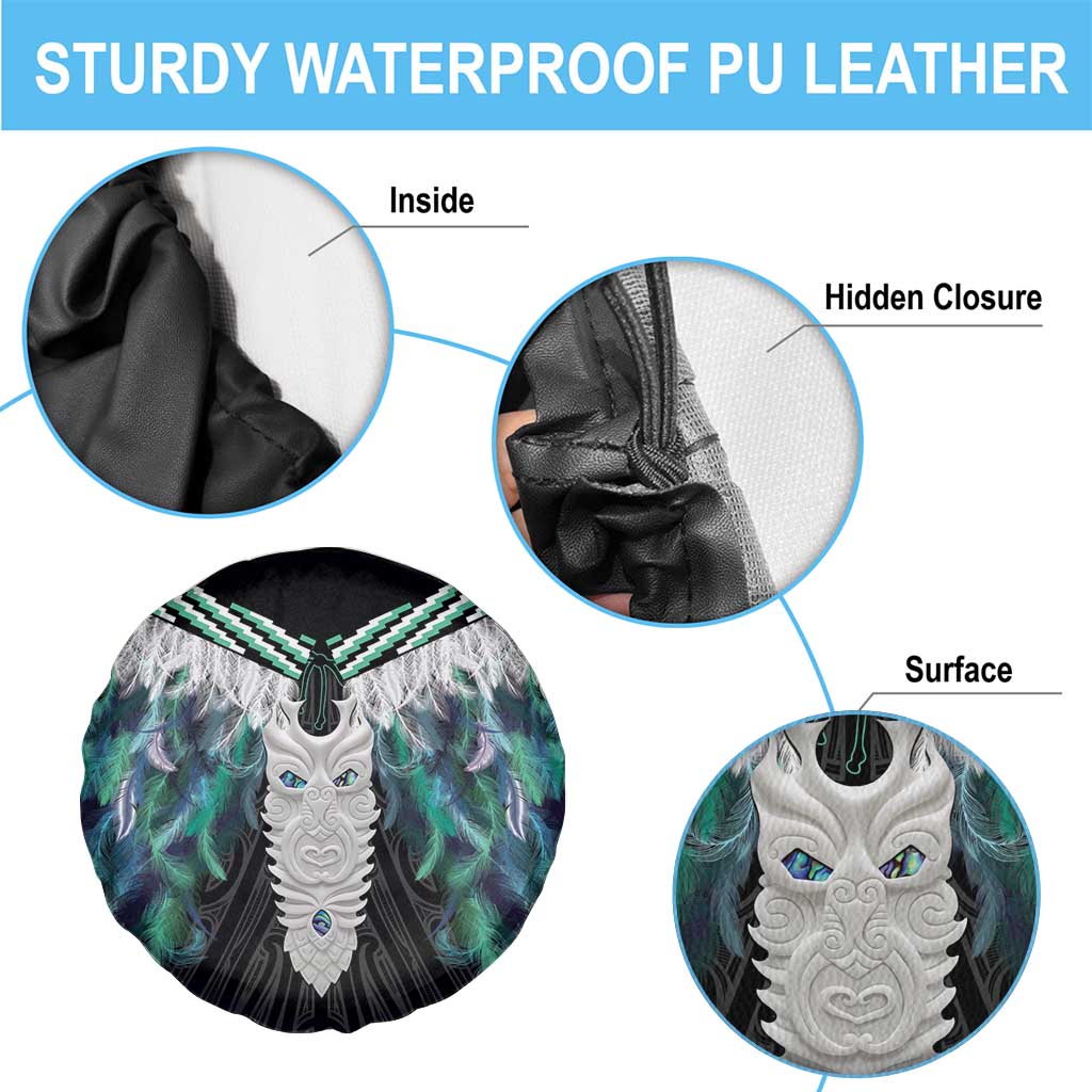 Aotearoa Korowai Motif Spare Tire Cover Maori Tane Poutama