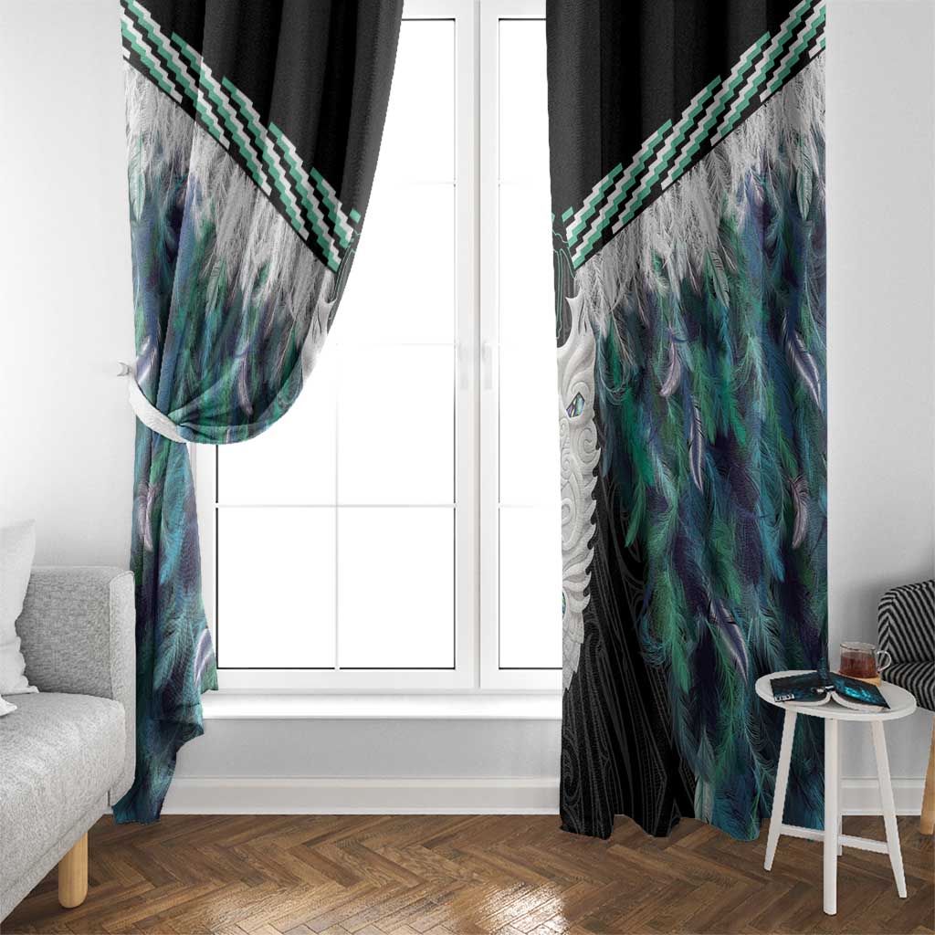 Aotearoa Korowai Motif Window Curtain Maori Tane Poutama
