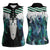 Aotearoa Korowai Motif Women Sleeveless Polo Shirt Maori Tane Poutama