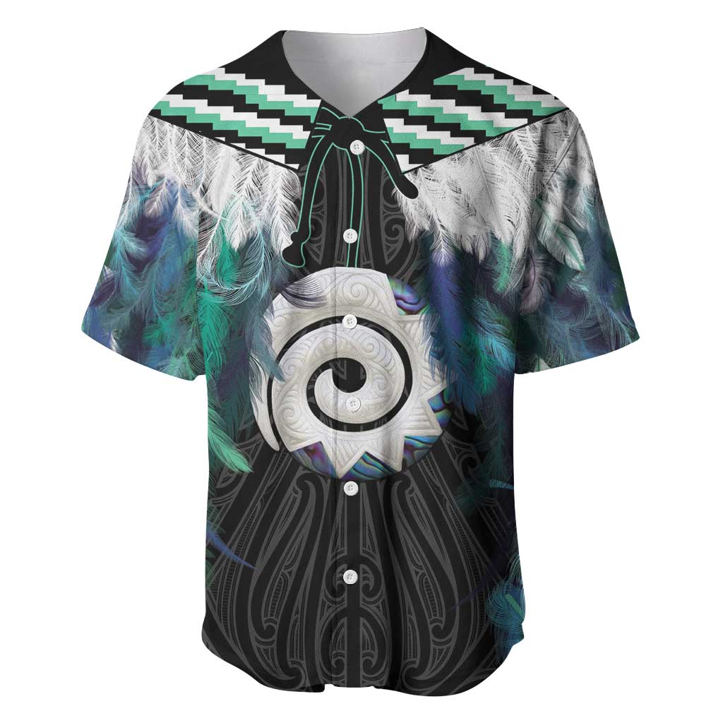Aotearoa Korowai Motif Baseball Jersey Maori Koru Poutama