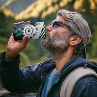 Aotearoa Korowai Motif 4 in 1 Can Cooler Tumbler Maori Koru Poutama