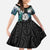 Aotearoa Korowai Motif Family Matching Summer Maxi Dress and Hawaiian Shirt Maori Koru Poutama