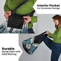 Aotearoa Korowai Motif Grocery Bag Maori Koru Poutama