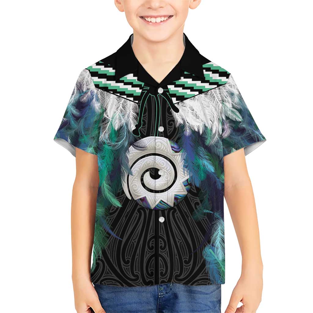 Aotearoa Korowai Motif Hawaiian Shirt Maori Koru Poutama