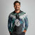 Aotearoa Korowai Motif Long Sleeve Polo Shirt Maori Koru Poutama