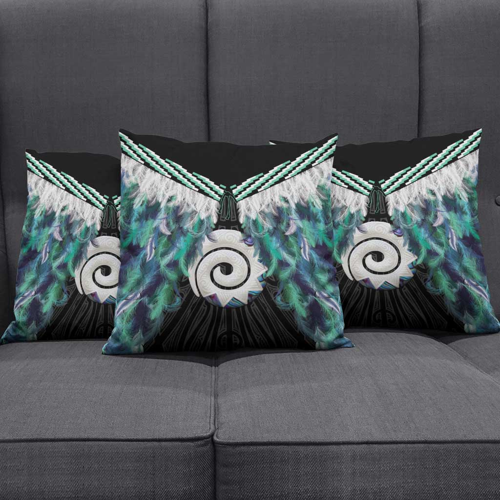 Aotearoa Korowai Motif Pillow Cover Maori Koru Poutama - Polynesian Pride