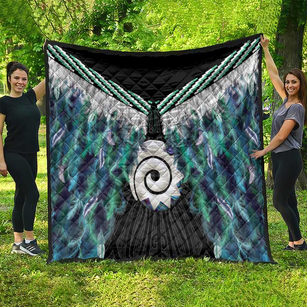 Aotearoa Korowai Motif Quilt Maori Koru Poutama