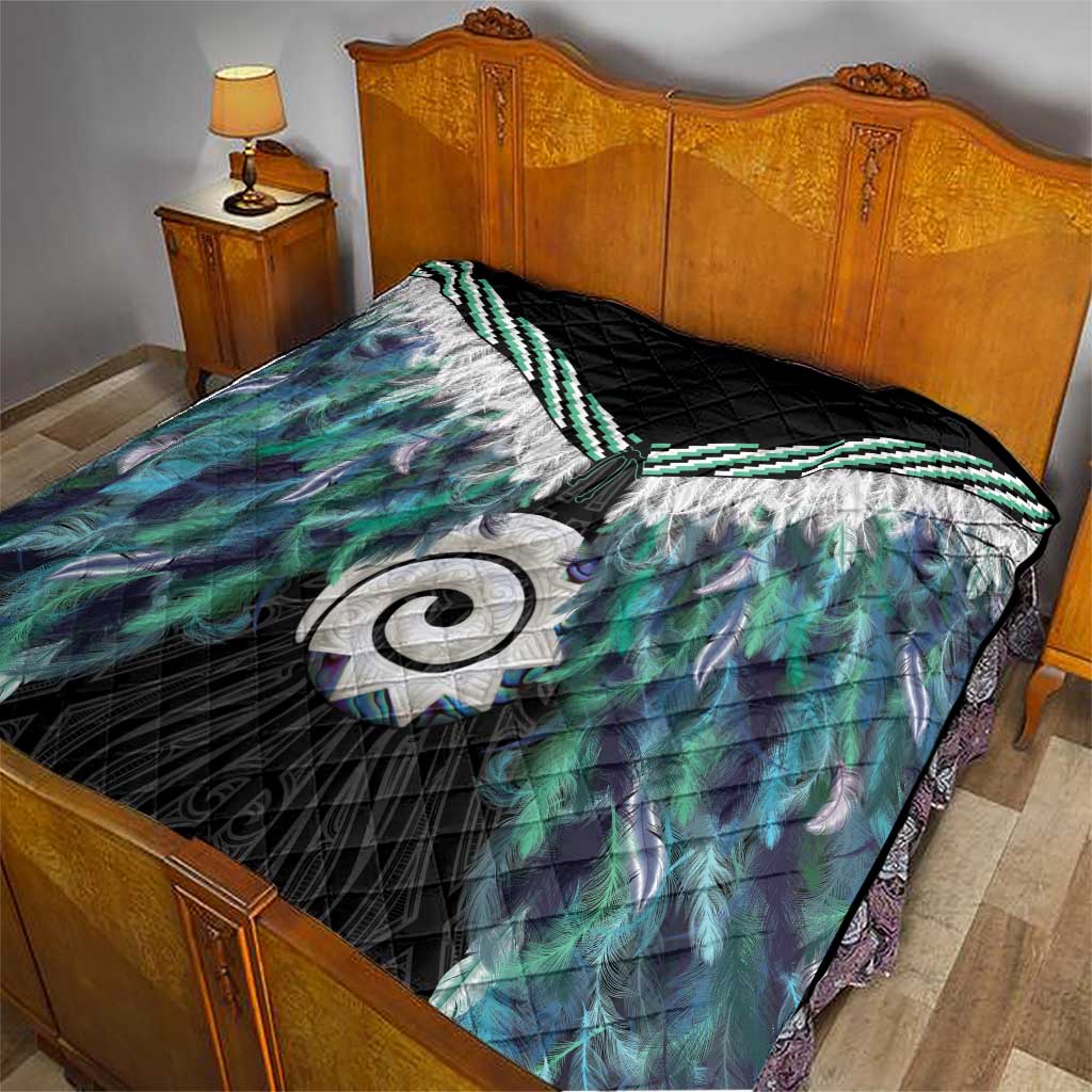 Aotearoa Korowai Motif Quilt Maori Koru Poutama