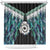 Aotearoa Korowai Motif Shower Curtain Maori Koru Poutama