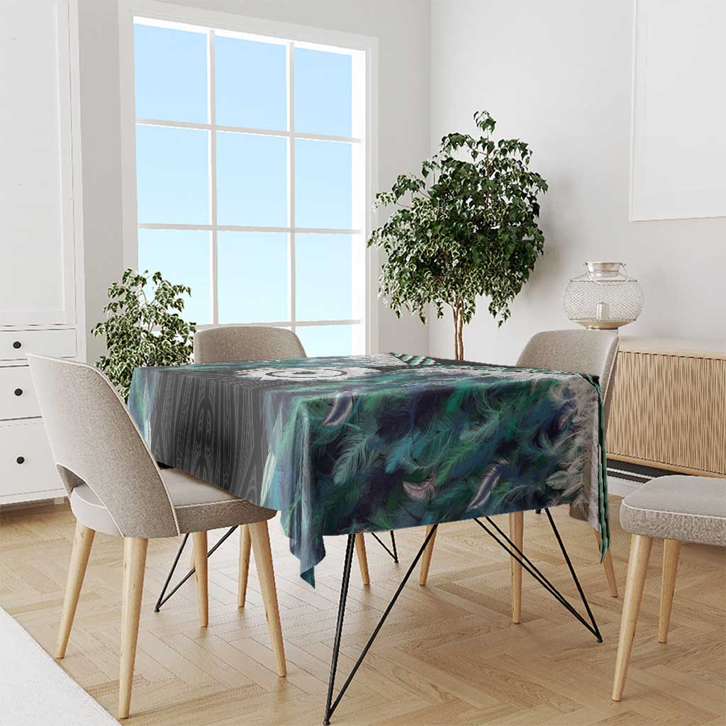 Aotearoa Korowai Motif Tablecloth Maori Koru Poutama