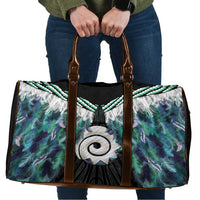 Aotearoa Korowai Motif Travel Bag Maori Koru Poutama - Polynesian Pride