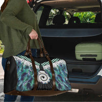 Aotearoa Korowai Motif Travel Bag Maori Koru Poutama - Polynesian Pride
