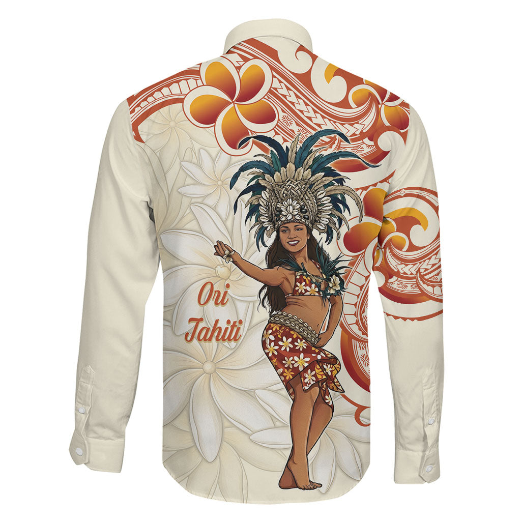 Heiva i Tahiti Family Matching Off The Shoulder Long Sleeve Dress and Hawaiian Shirt Ori Tahitian Dance Tiare Maori LT14 - Polynesian Pride