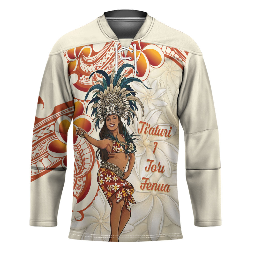 Heiva i Tahiti Hockey Jersey Ori Tahitian Dance Tiare Maori