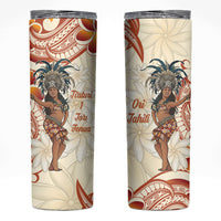 Heiva i Tahiti Skinny Tumbler Ori Tahitian Dance Tiare Maori LT14 Beige - Polynesian Pride