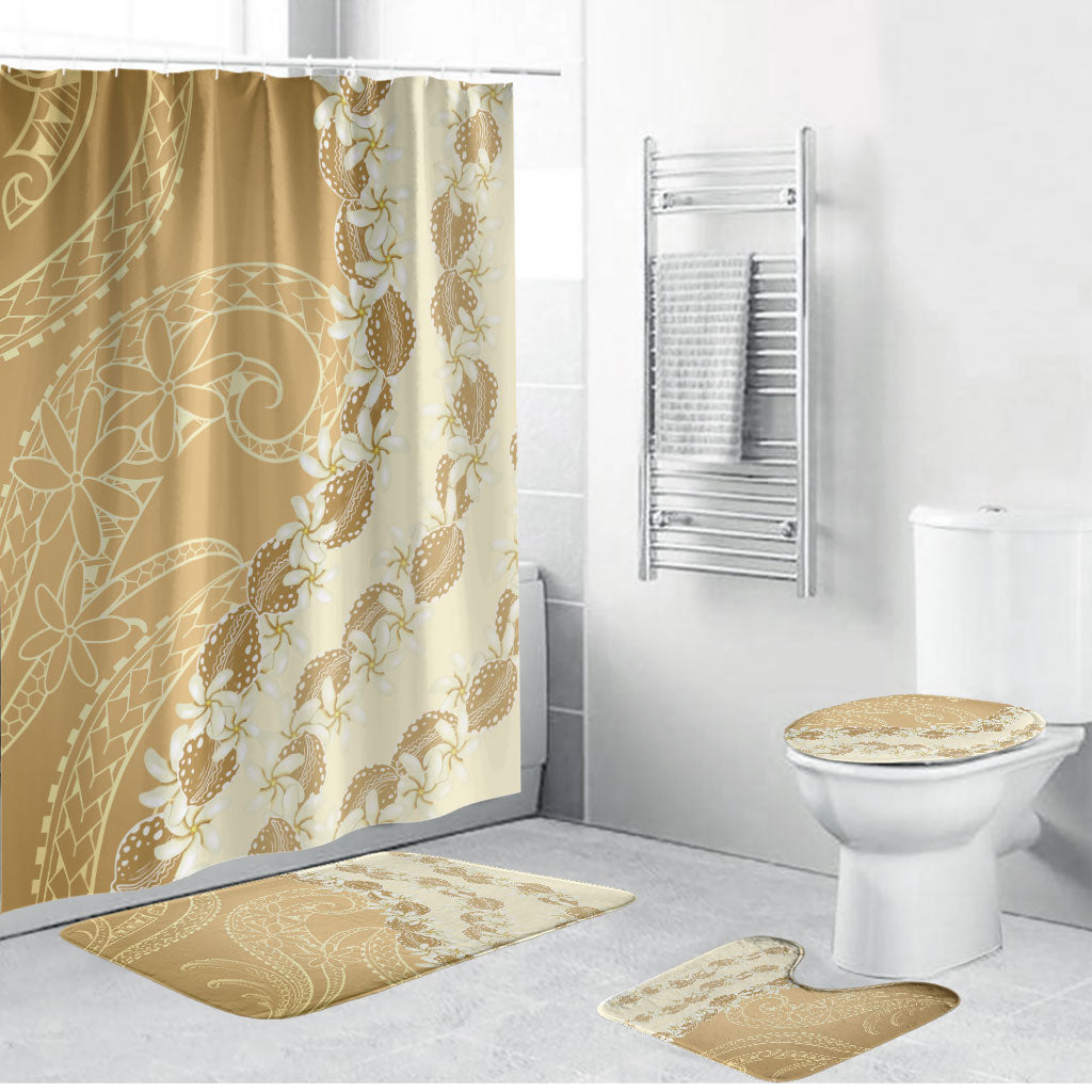 Heiva i Tahiti Bathroom Set Tahitian Tiare Maori Cowrie Lei Brown