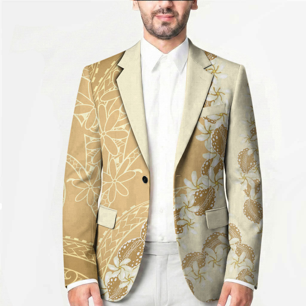 Heiva i Tahiti Blazer Tahitian Tiare Maori Cowrie Lei Brown LT14 - Polynesian Pride