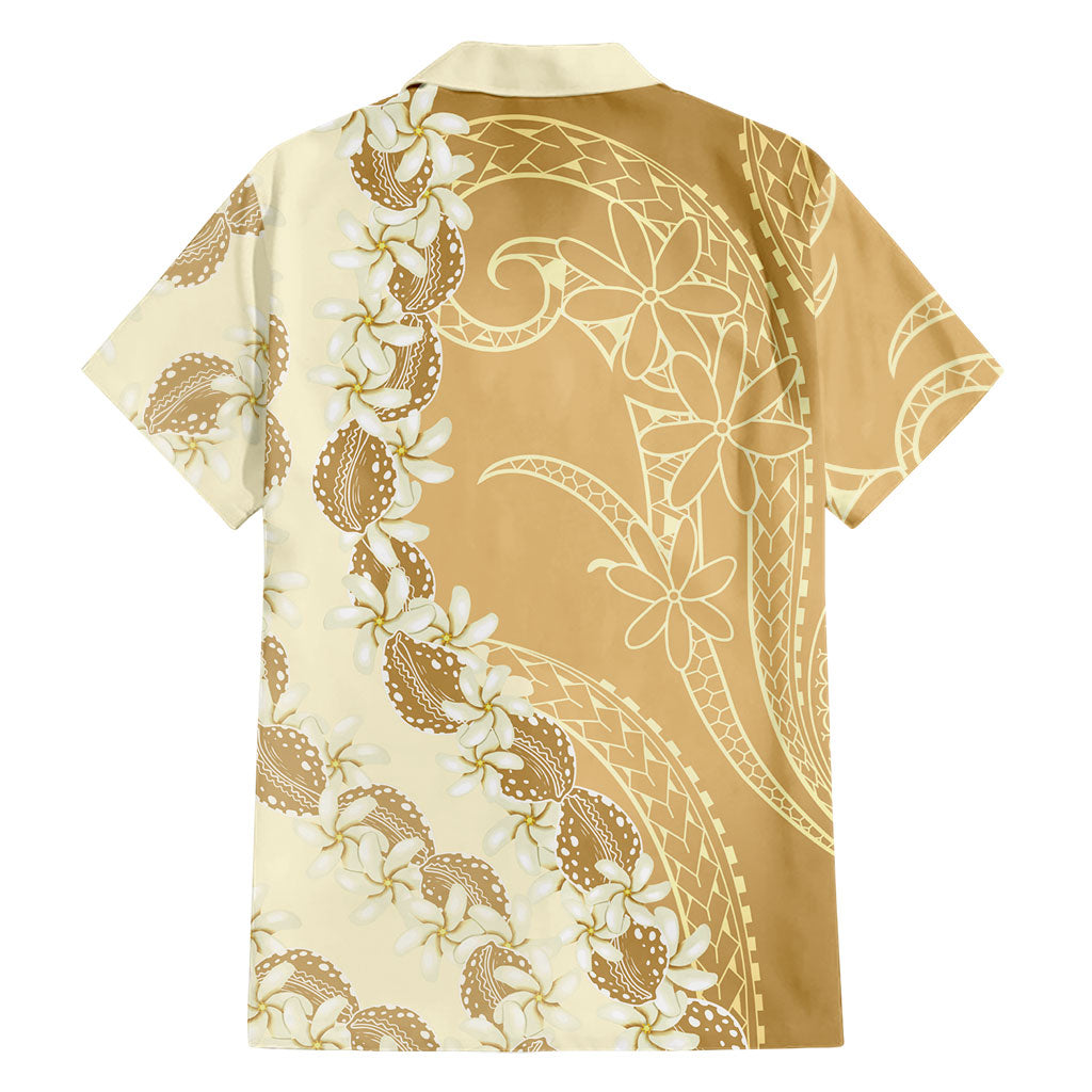 Heiva i Tahiti Family Matching Off The Shoulder Long Sleeve Dress and Hawaiian Shirt Tahitian Tiare Maori Cowrie Lei Brown LT14 - Polynesian Pride