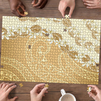 Heiva i Tahiti Puzzle Tahitian Tiare Maori Cowrie Lei Brown LT14 - Polynesian Pride